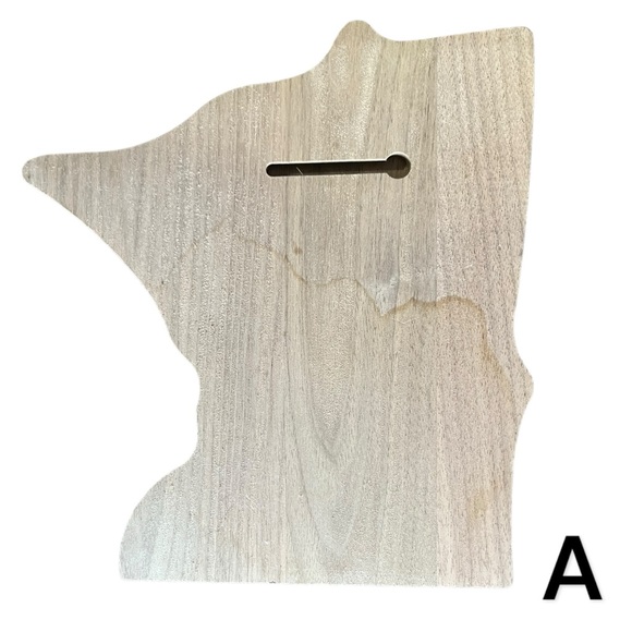 Minnesota State MN Wood Cut Out Wall Art Plank DIY Crafts Decoration Rustic Mini - Picture 3 of 10